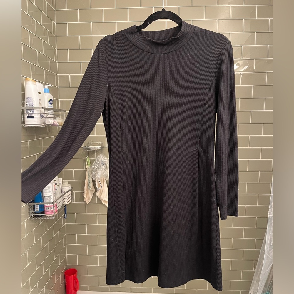 Madewell smock neck mini long sleeved dress